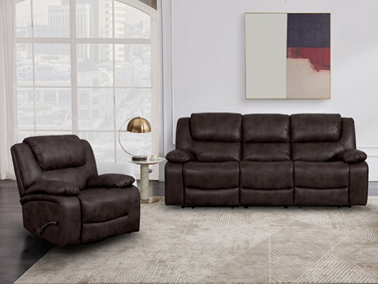 WalesBasalt Sofa and King Size Recliner